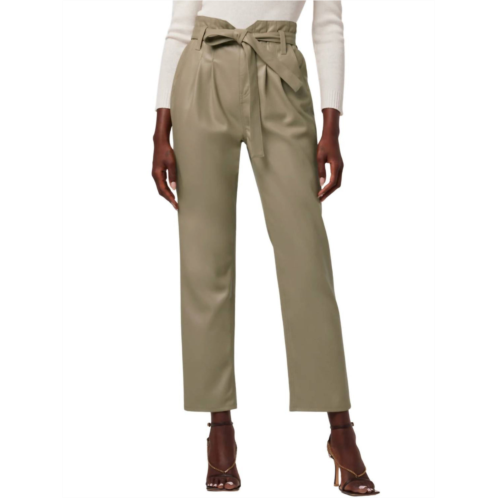 Hudson remi high rise paper bag ankle pants in chinchilla