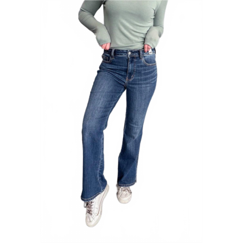 Judy Blue midrise bootcut with cell phone pocket jeans in medium wash