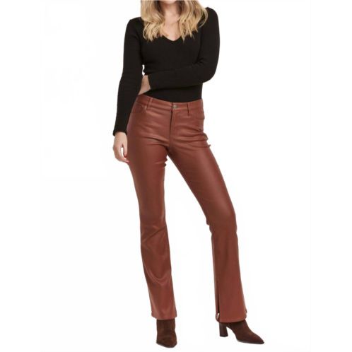 DEAR JOHN DENIM jaxtyn bootcut leather jeans in cognac