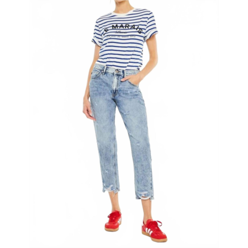 KanCan high rise ankle mom jeans in medium wash