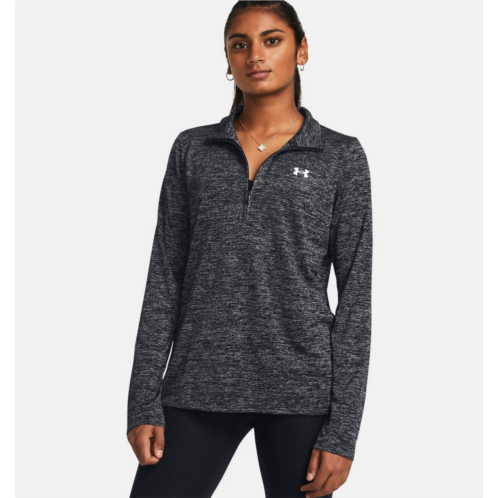 UNDER ARMOUR tech 1/2 zip sweatshirt in black