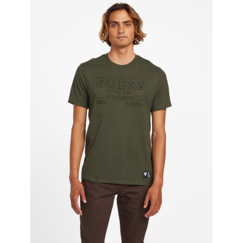 Guess Factory eco lalow embossed logo tee