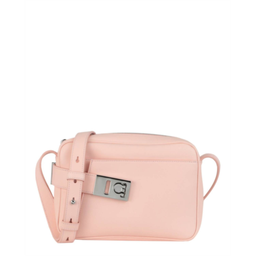 Salvatore Ferragamo womens small archive camera case crossbody bag in light pink