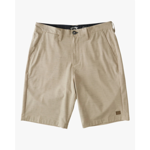 Billabong mens crossfire slub 21 shorts khaki stretch flat front ddr2246