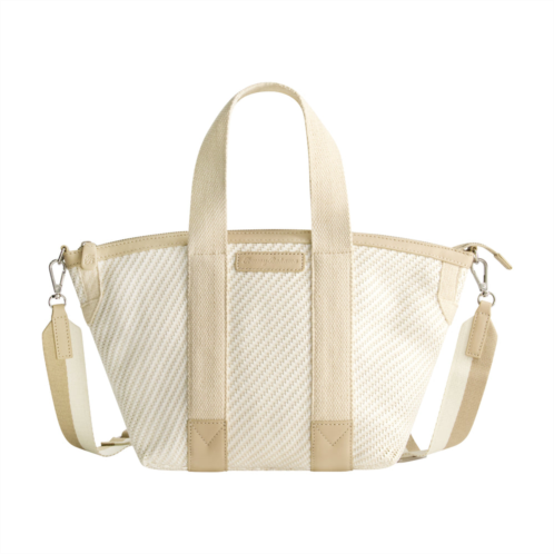 tommy bahama soft woven zip-top tote