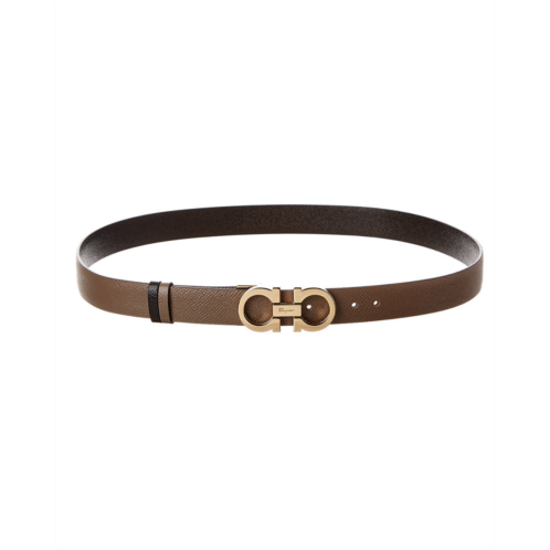 Salvatore Ferragamo Ferragamo gancini reversible & adjustable leather belt
