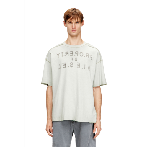 Diesel relaxed cotton t-shirt with front and back print