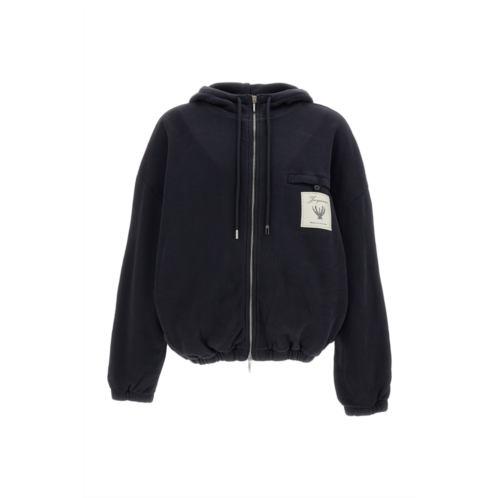 JACQUEMUS blue the hoodie tournament sweatshirt