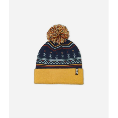 Jetty womens alpine logo beanie in navy