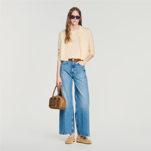 Sandro shirt-collar cardigan