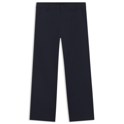 HUGO straight-fit pants in mercerized stretch cotton
