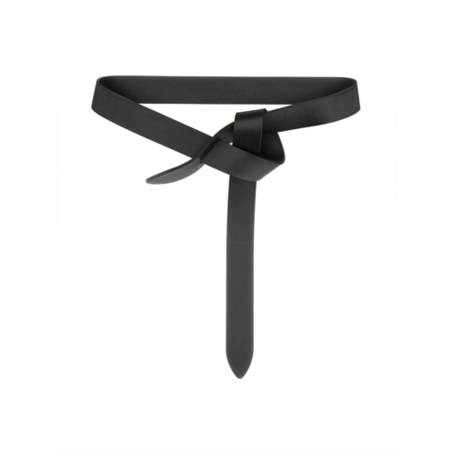 ISABEL MARANT lecce narrow knot cow leather belt