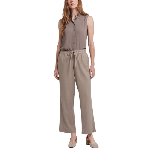 NYDJ relaxed saddlewood linen-blend pant jean