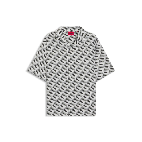 HUGO oversized-fit shirt with statement print