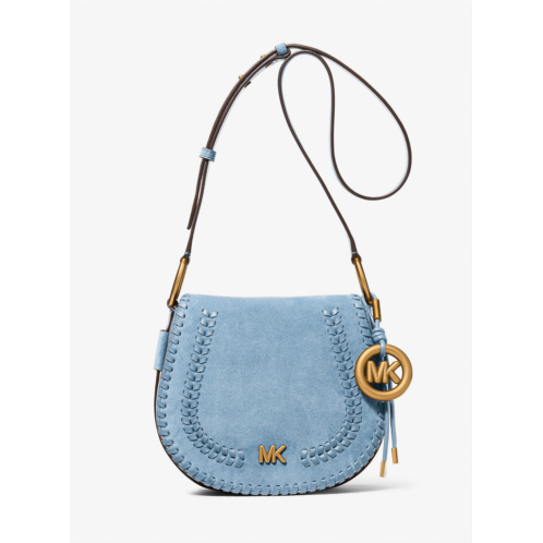 Michael Kors josie medium whipstitched suede saddle bag
