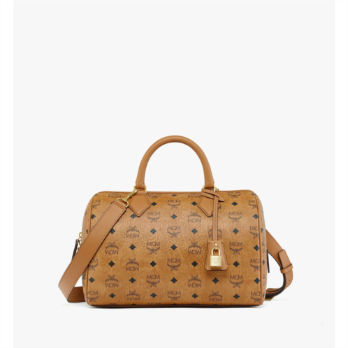 Mcm ella boston bag in visetos