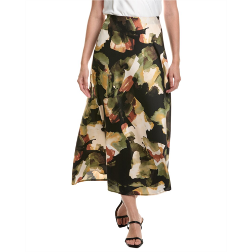 anne klein pull-on bias flared skirt