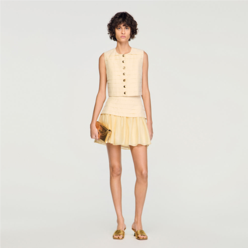 Sandro mini pleated skirt