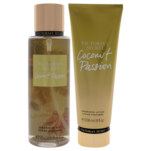 Victorias Secret coconut passion by for women - 2 pc kit 8.4 oz fragrance mist 8 oz body lotion