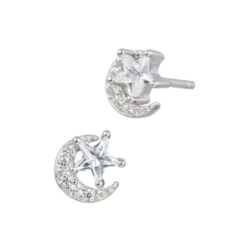 SAVVY CIE JEWELS sterling silver .925 star & moon earrings