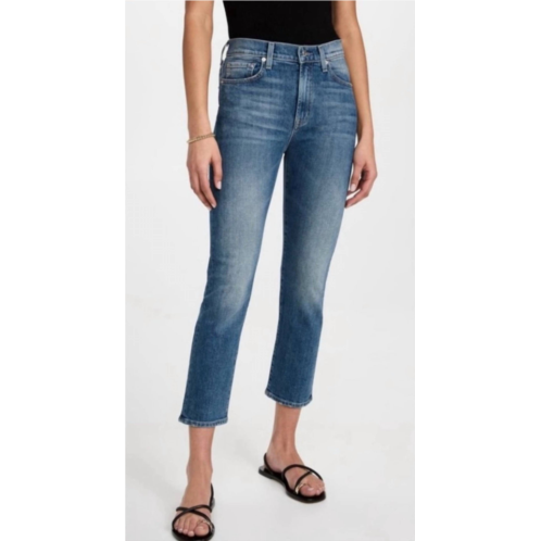 RE/DONE 90s high rise anklecrop jeans in midnight