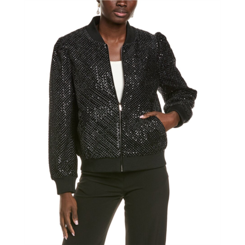 Endless Rose velvet sequin bomber jacket