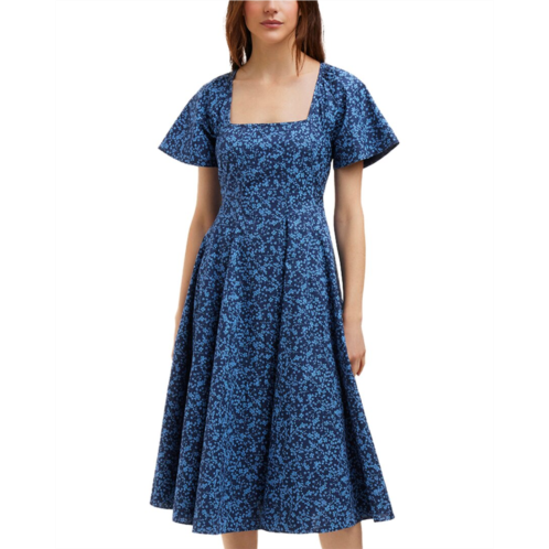 Draper James caitlyn square neck midi dress