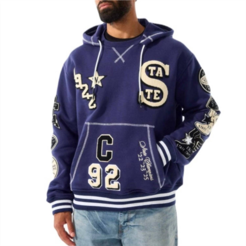 JORDAN CRAIG state champs pullover hoodie in navy