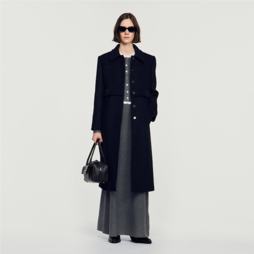 Sandro 2-in-1 effect wool coat