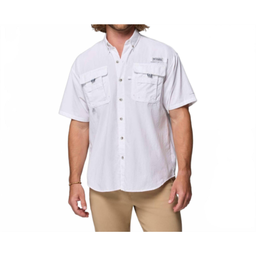 Columbia MENS pfg bahama ii short sleeve shirt in white