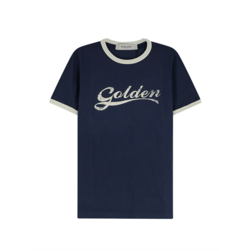 GOLDEN GOOSE vintage script logo short-sleeved t-shirt