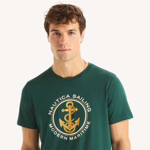 Nautica mens modern maritime graphic t-shirt