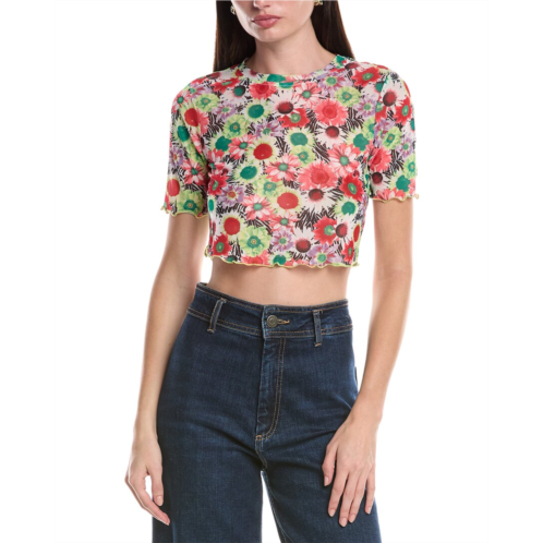 AFRM isla crop mesh t-shirt