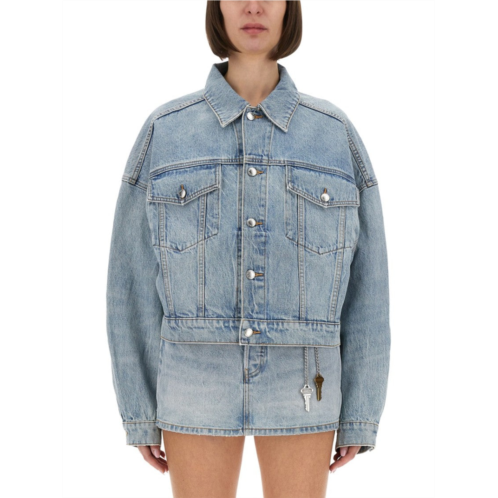 Alexander Wang boxy fit denim trucker jacket