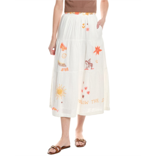 MOTHER the tiered maxi skirt