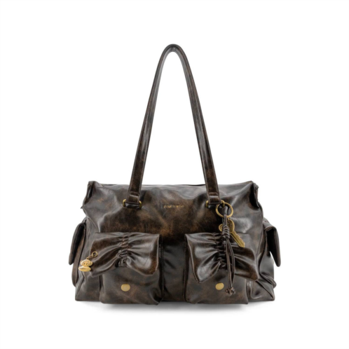 Like Dreams womens getaway julius working tote bag in brown