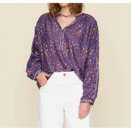 XIRENA arden top in royal brown