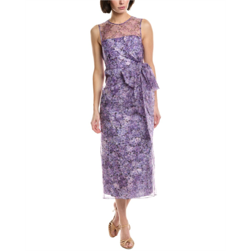 Cinq a Sept miley painted silk dress