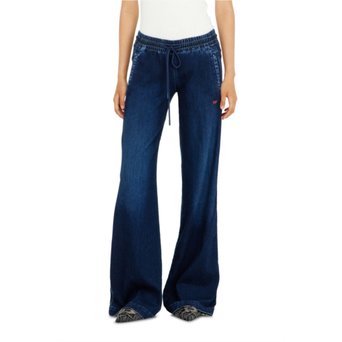 Diesel relaxed low waist 2078 d-ainty joggjeans dark blue elastic waistband