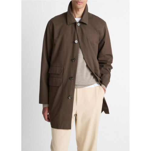 Vince lightweight italian cotton car coat