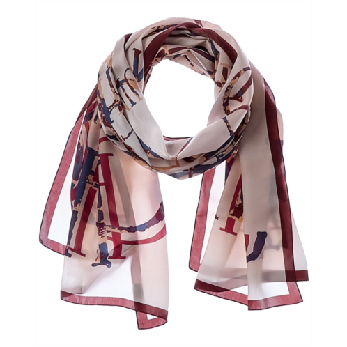Jimmy Choo logo silk scarf