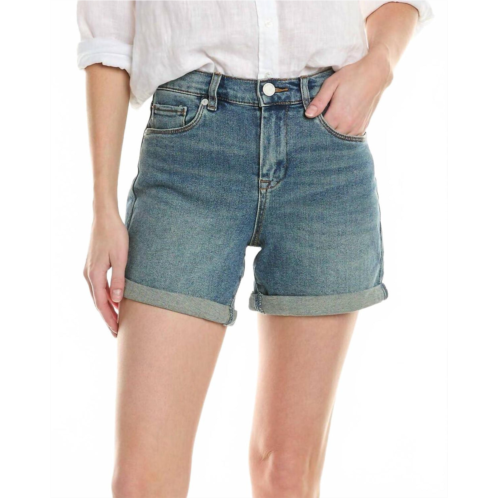 BLANKNYC womens clean indigo mom shorts in star bursts