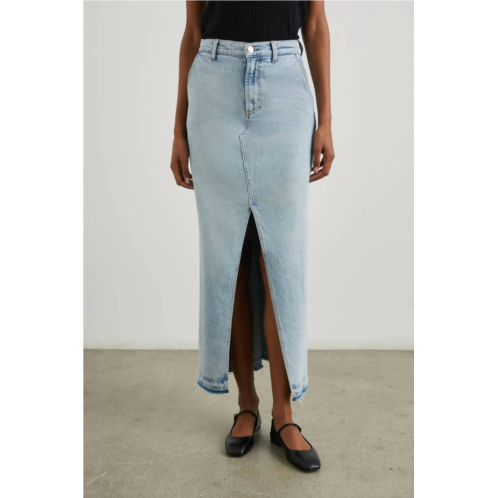 Rails manhattan denim skirt in reef let down hem