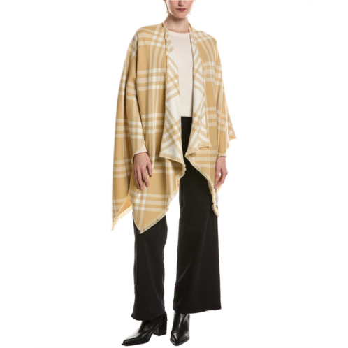 Burberry check silk wool & cashmere-blend cape