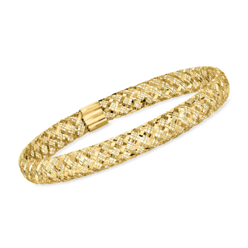 Canaria Fine Jewelry Canaria italian 10kt yellow gold mesh stretch bangle bracelet