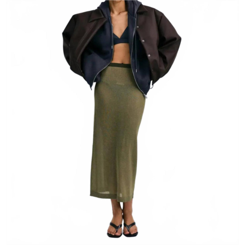 Love Stories mia midi skirt in green