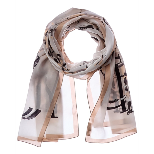Jimmy Choo logo silk scarf