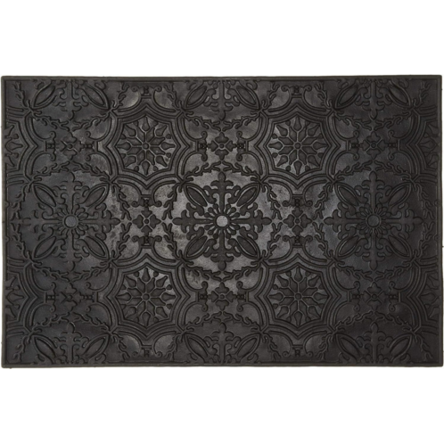 Imports Decor decorative rubber door mat kaleidoscope design non-slip outdoor entryway mat for patio porch & poolside