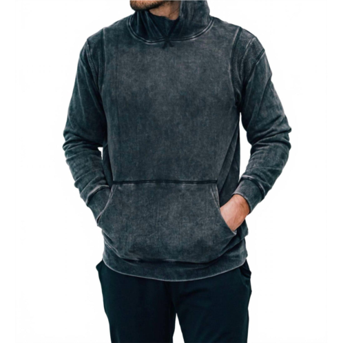 Mono b fleece hoodie in black