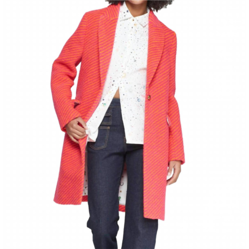 Vilagallo aricia coat in rosa naranja diagonal